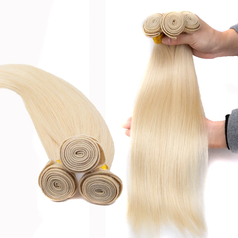 

Top quality #613 hair bundles straight blond color hair extensions about 100grams/bundle Ocean wigs