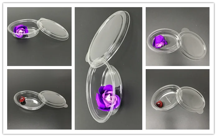 新设计自定义标志一次性塑料带走沙拉碗与盖子