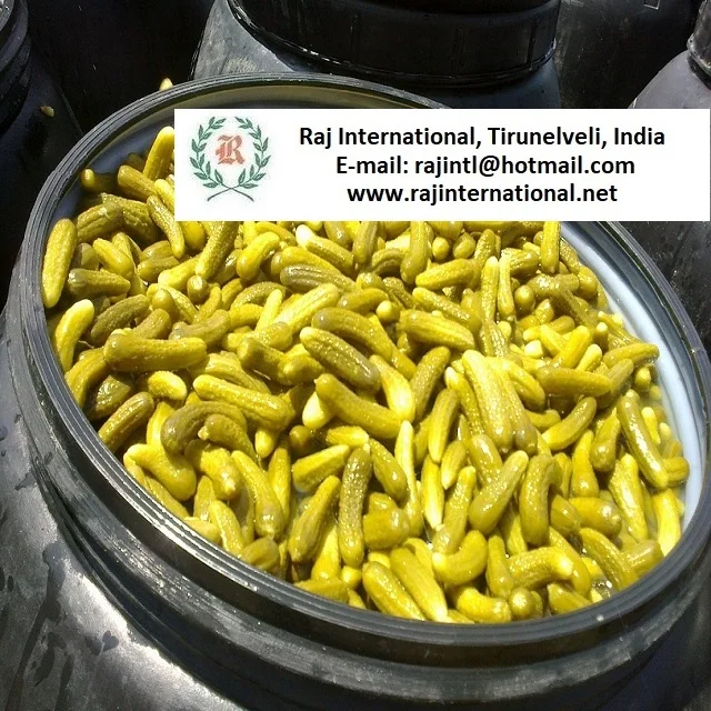 gherkins/pickled cucumber 3-6 cm in acetic acid