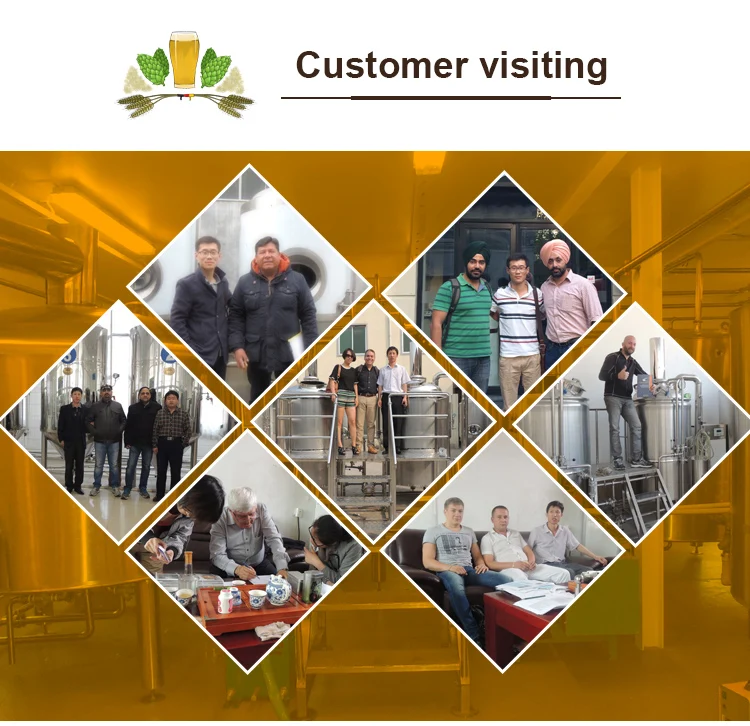 300L steam heating mash system for home brewing equipment