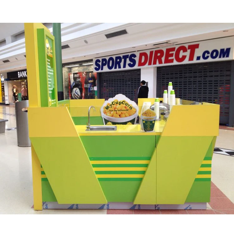 factory price mall sweet corn kiosk design in hot sale