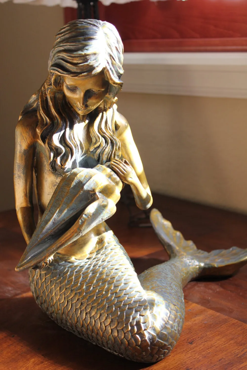 Life Size Bronze Mermaid Statue Metal Sculpture For Home ...