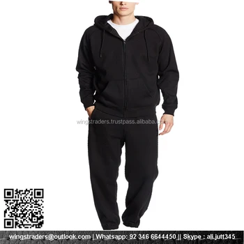 mens all black tracksuit