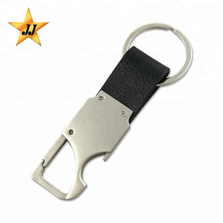 Hot Sale Stainless Steel Leather Keychain Blank Metal Bottle Opener