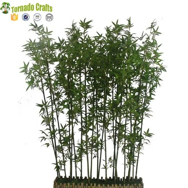 

new Style high Quality Evergreen Artificial Bamboo Plant Tree For Decoration, Green leaves, yellow trunk