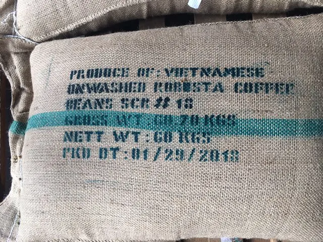
VIETNAM ROBUSTA COFFEE BEANS SCR#18 