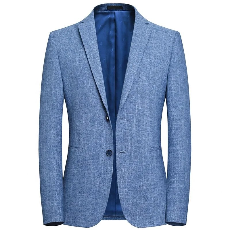 

In-Stock Hot Selling Wholesale Bespoke Slim Fit Retail Europe Turkey Men Suit Blazer, Blue