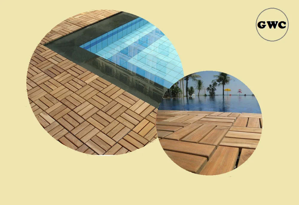 wooden outdoor flooring tiles for balcony terrace garden