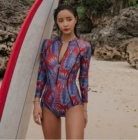 

Korean Style Long Sleeve Swimsuit swimwear women