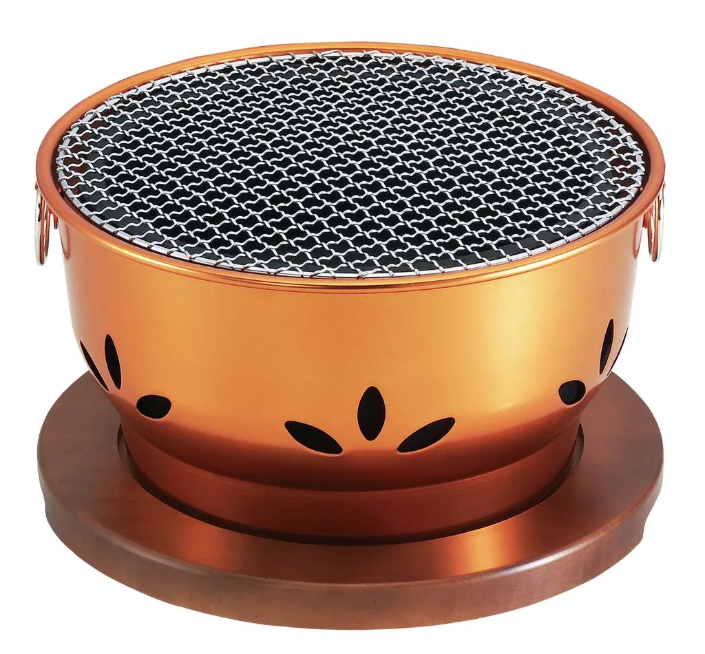 japanese aluminum charcoal grill water konro type