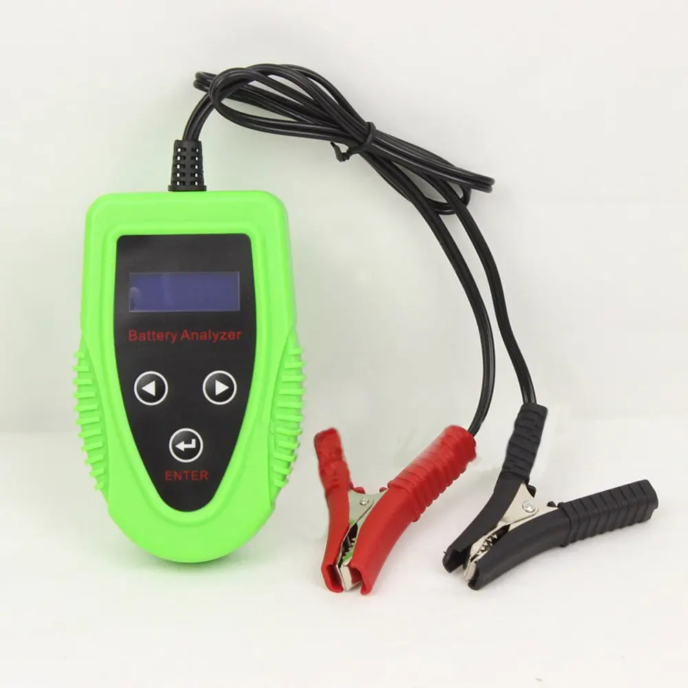 Outzone Digital Battery Tester 12V Digital Car Battery Tester Automotive Battery Load Tester and Battery Analyzer Car Charge Diagnostic Tool Gel AGM WET CA SLA Battery CCA IR SOH Scanner