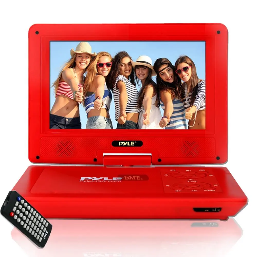Get Quotations · Upgraded Pyle 9 Inch inch Portable DVD Player, Travel Player, Headrest Car CD DVD