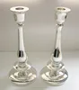 sterling silver candlestick / pillar candle holder