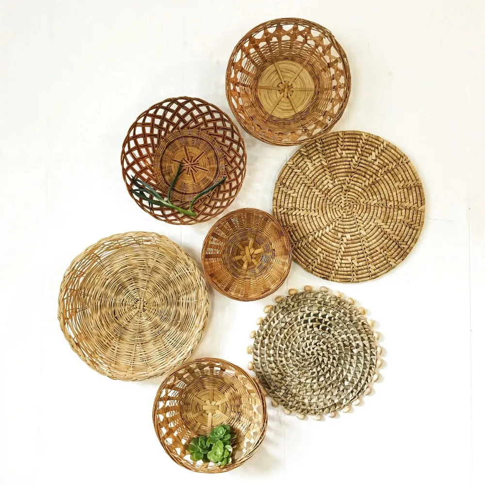 藤条装饰墙面挂装饰天然菜肴工艺品热门潮流单品2019 - buy home