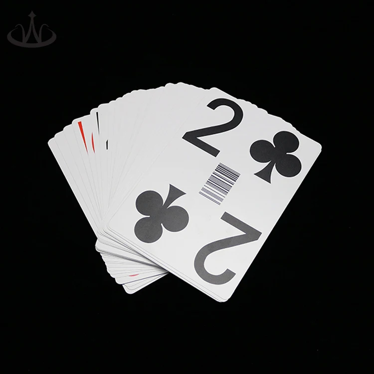 Custom Personalized Giant Plastic Barcode Playing Card Pvc Poker Cards
