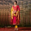 Cotton Silk Zardosi Work Churidar Suits Collection With Viscose Dupatta