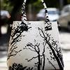 Indian Latest Women Handbags Shopping Shoulder Carry Bag Tote Purse Dark Forest Design