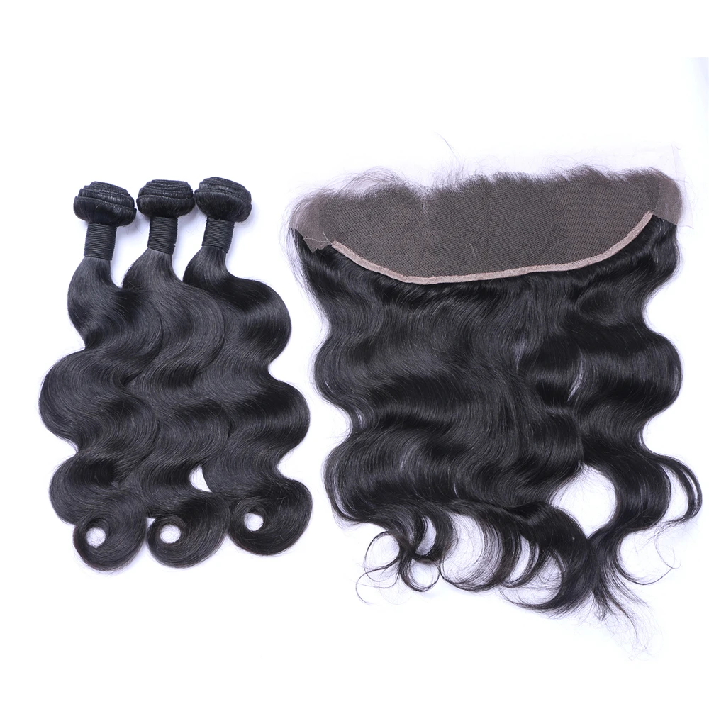 

BF free shipping human hair bundles with frontal