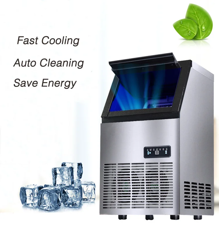 Save Energy Ice Maker Machine Commercial Fast Cooking Stainless Steel