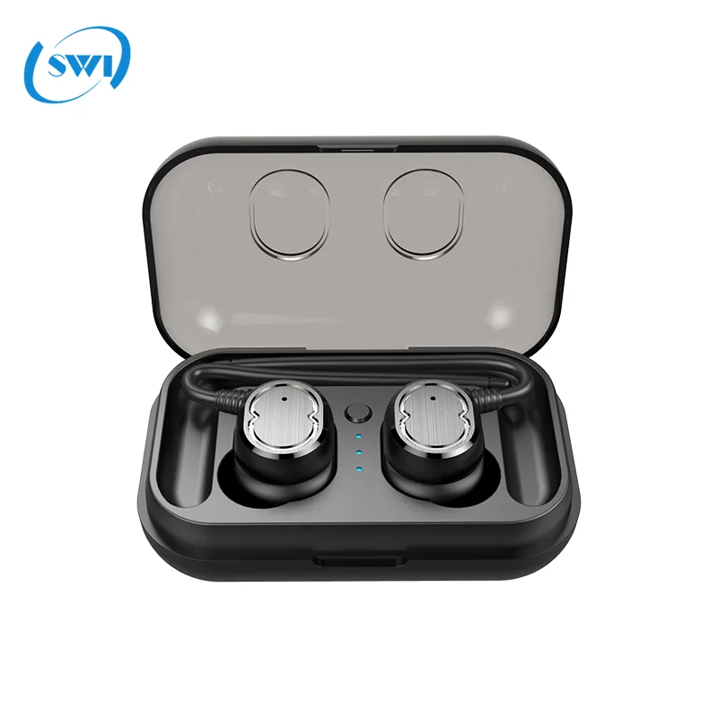 

IPX5 waterproof in-ear stereo earphones headphones wireless with charging case