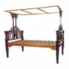 Teak & Rosewood Tiled Canopy Bed