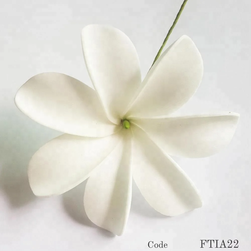 Natural Look Real Touch White Tahitian Tiare Ftia22 Buy White Tiaretahitian Tiarehawaii Foam Flower Product On Alibabacom