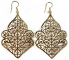 Fabuious Expensive Looking Gold Plated Plain 925 Silver earring
