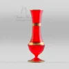 Red Handmade and Blown Glass Vase