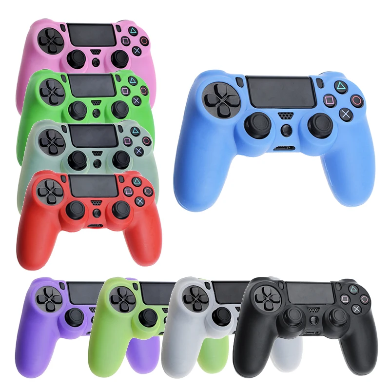 

Wholesale Colorful Rubber Soft Gamepad Handle Skin Protection Cover for PlayStation 4 PS4 Controller Silicone Case, Many colors
