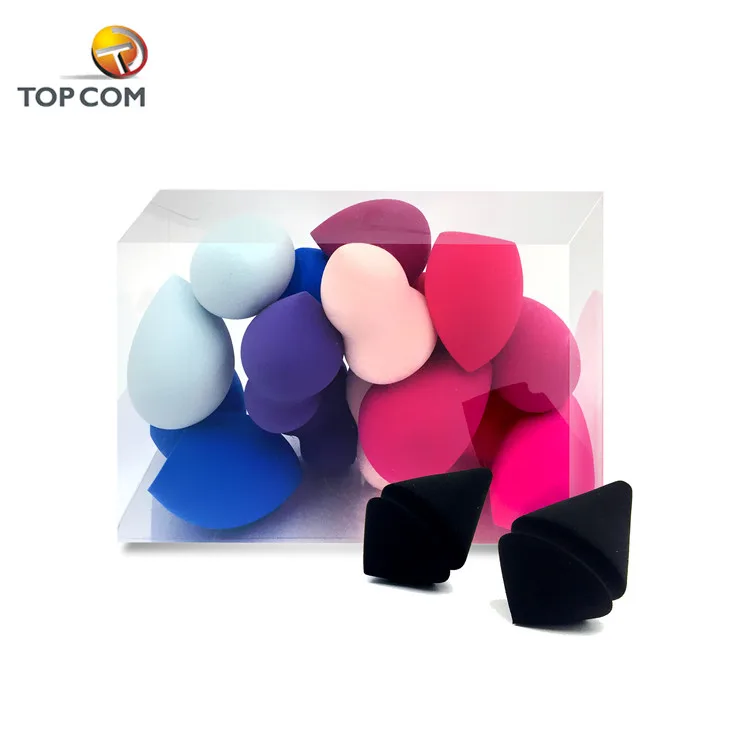 

High quality low MOQ make up beauty sponge with case, Oem