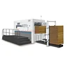 Horizontal type die cutting and creasing machine for corrugated box