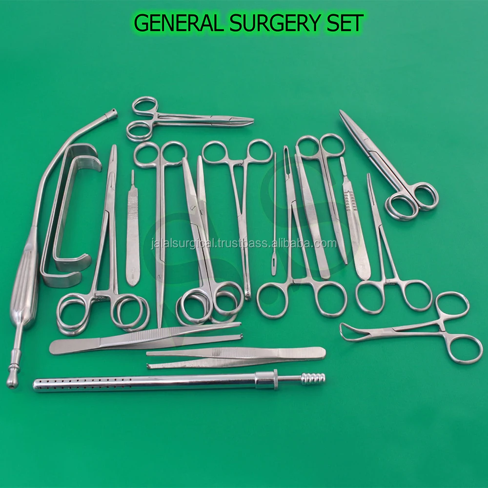 63 Pieces Basic General Surgery Instrument Set For Common Surgical