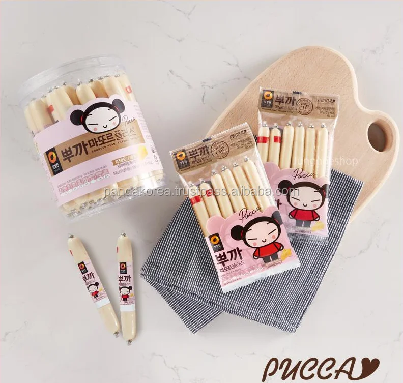 
chungjungwon korea food brands Samlip cheese sausage stick Pucca do ttoreu plus 90g 92g 