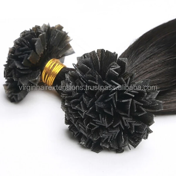 2017 Wholesale 100 Virgin V Tip Prebonded Keratin Hair Extension