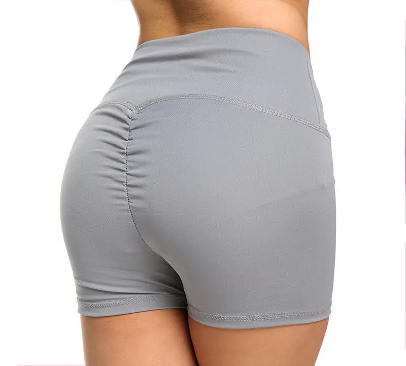 Women Scrunch Booty Shorts Gym Yoga Shorts Sports Fitness Stretch High Waist Hot Pants Mini