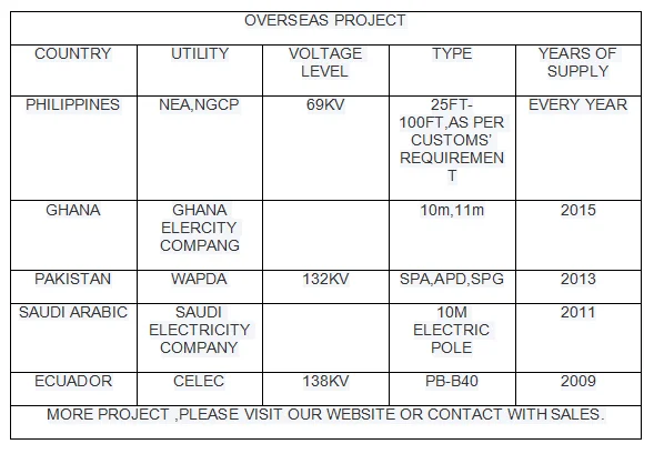 16m 800DaN 1000DaN Galvanized Electric Power Transmission Steel Pole for Direct Burial or Flange Type Installation 4