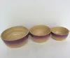 High quality best selling eco friendly impressive set of 3 spun bamboo bowl from Viet Nam