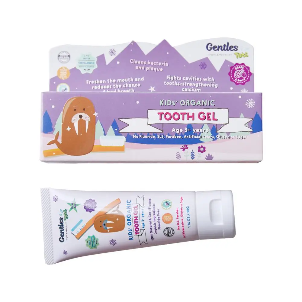 
Fluoride Free Organic Toothpaste Gel for Kid Age 3+ years 