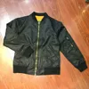 Black Bomber Jacket With Inside Pocket For Cell Phone Black Taslan Bomber Jacket With Inside Orange Korean Lining