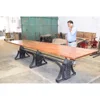 Industrial Crank Table Base For Sale Cast Iron Crank Screw Mechanism Dinning Table Furniture Desk Adjustable Height Table