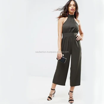 high collar jumpsuit