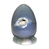 Wholesale Natural Crystal Agate Geode Dragon yoni egg vaginal exercise healing eggs