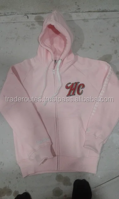 pink hoodie with black strings