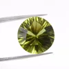 AAA Quality Lemon Quartz semi precious 14mm round concave Laser cut 8.75 cts loose gemstone