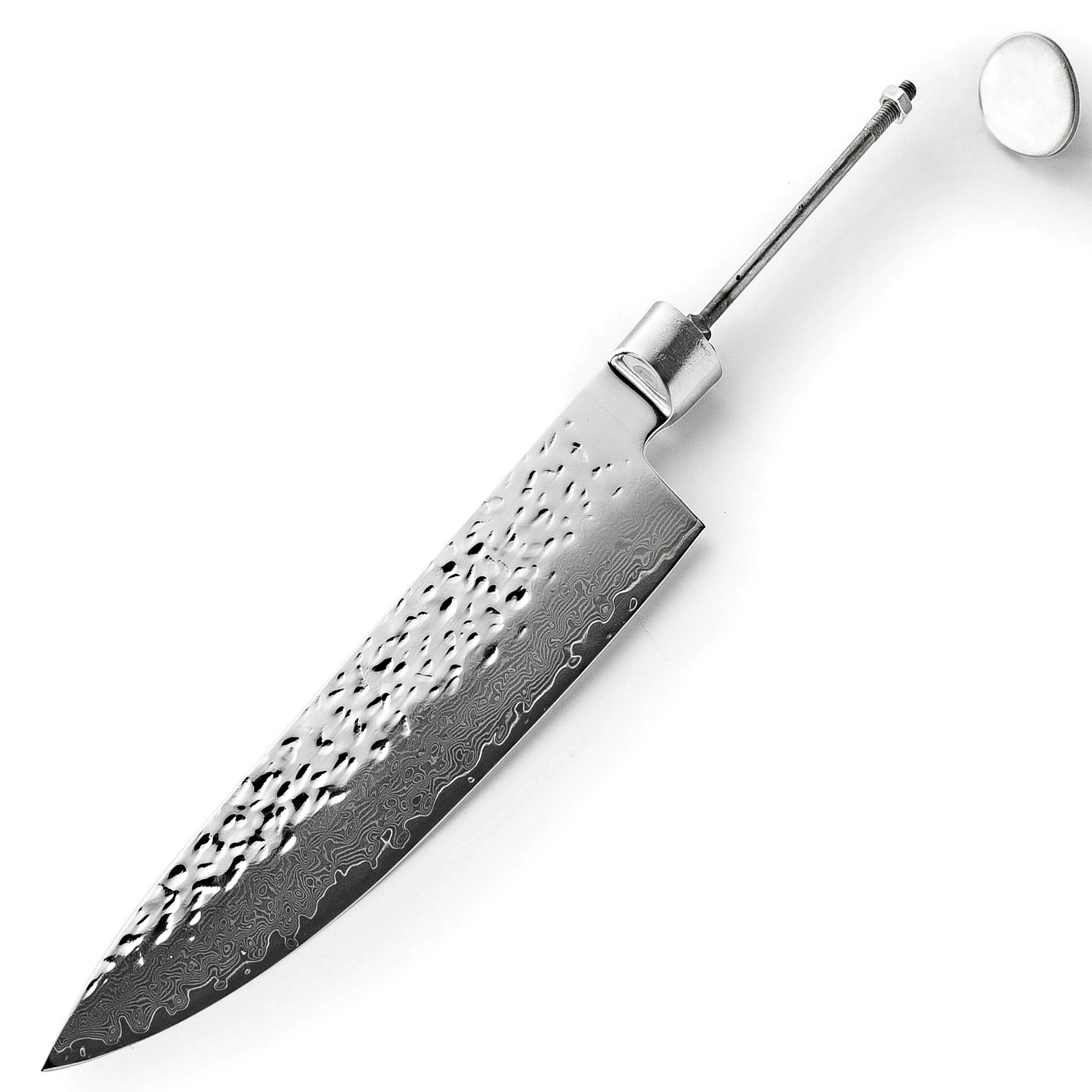 

Damascus Kitchen Knife 7.5 Japanese Damascus Blank Blade Chef's Kitchen Knives Chef Cooking Tools DIY Tool Stainless Steel NEW