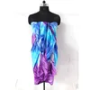 Rayon tie die beach wear bikini cover up pareo beach towel fabric scarf sarong
