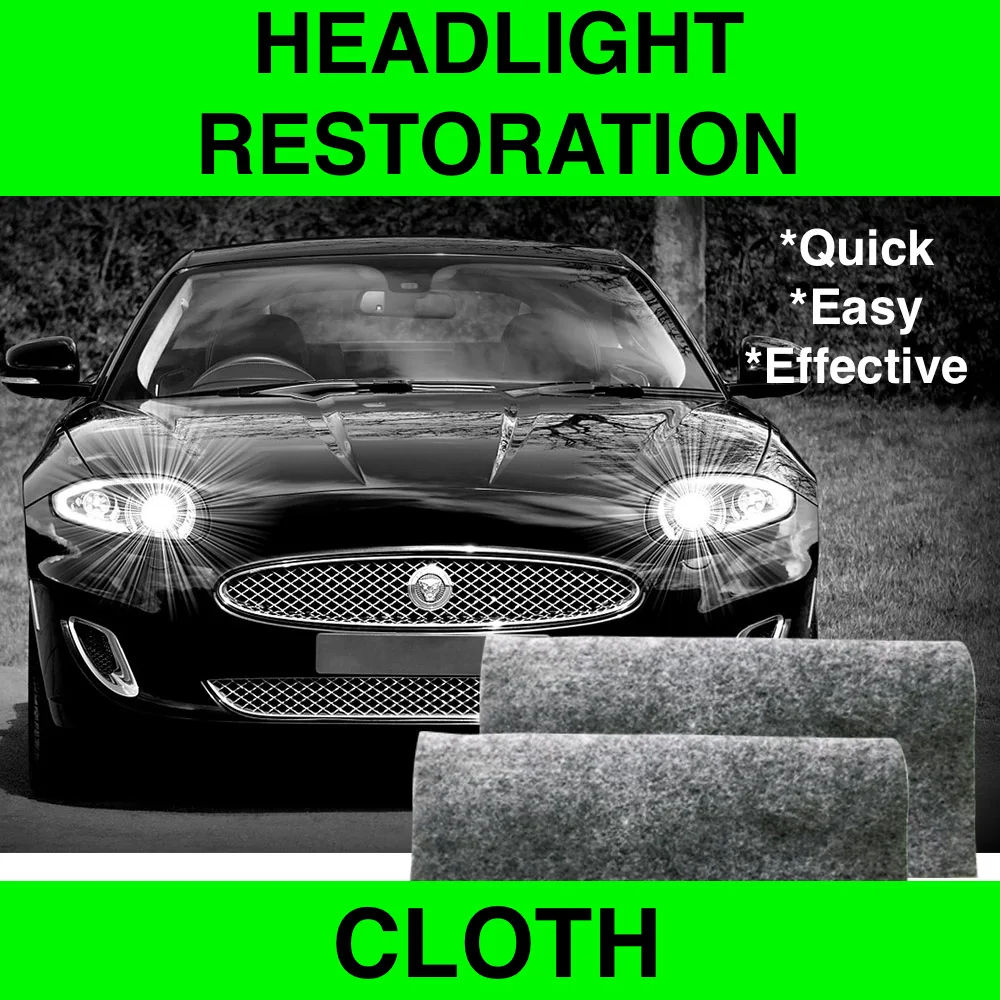 
1-Step Headlight Restoration Wipes Car Headlight Cleaner Cloth Instant Removal of Haze and Foggy Lens UV Protection 12 Months 