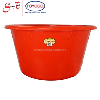 large plastic wash tub