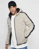 Brand New Winter Color Block Women Ultra Light Down Bubble Puffer Jacket,Hooded Contrast Panel Padded Jacket