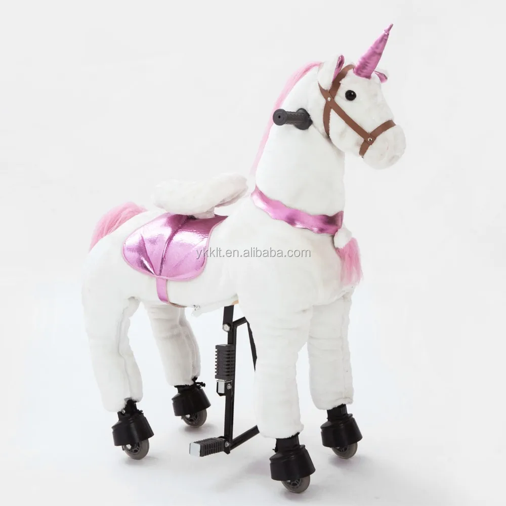 mechanical walking ride on unicorn